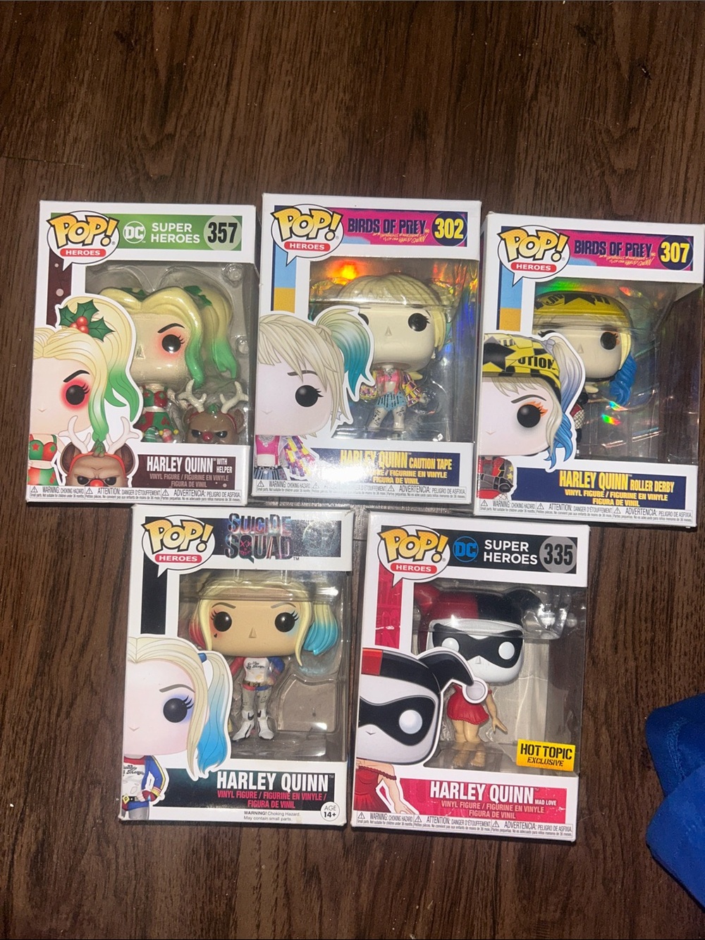 Harley Quinn Funko Pop Lot (5 Figures)